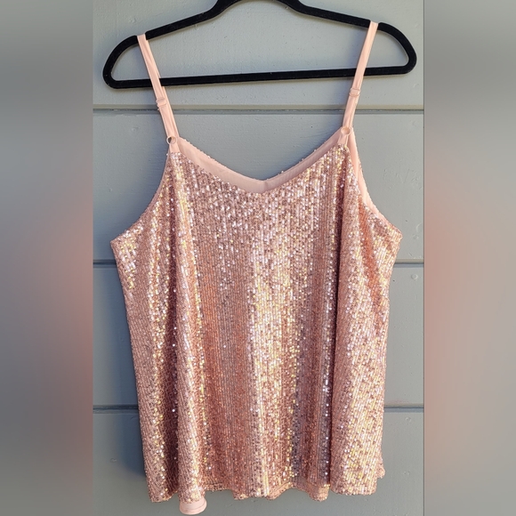 Torrid Sparkling Rose Gold Sophie Camisole - Picture 2 of 5